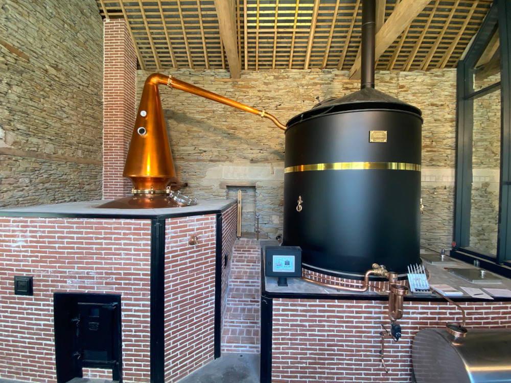 Alambic de la distillerie bretonne La Mine d'Or